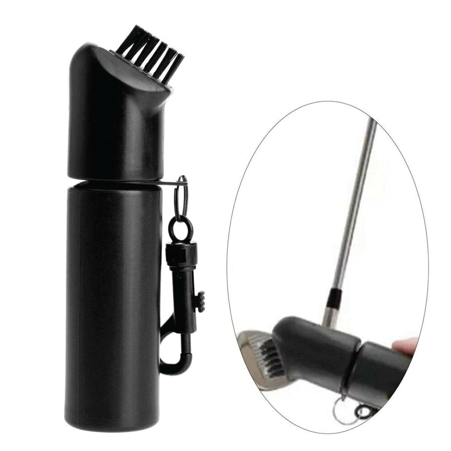 Golf Club Cleaning Brush - Golf Club Brush Groove Cleaner with Built-in Water Spray & Retractable Keychain