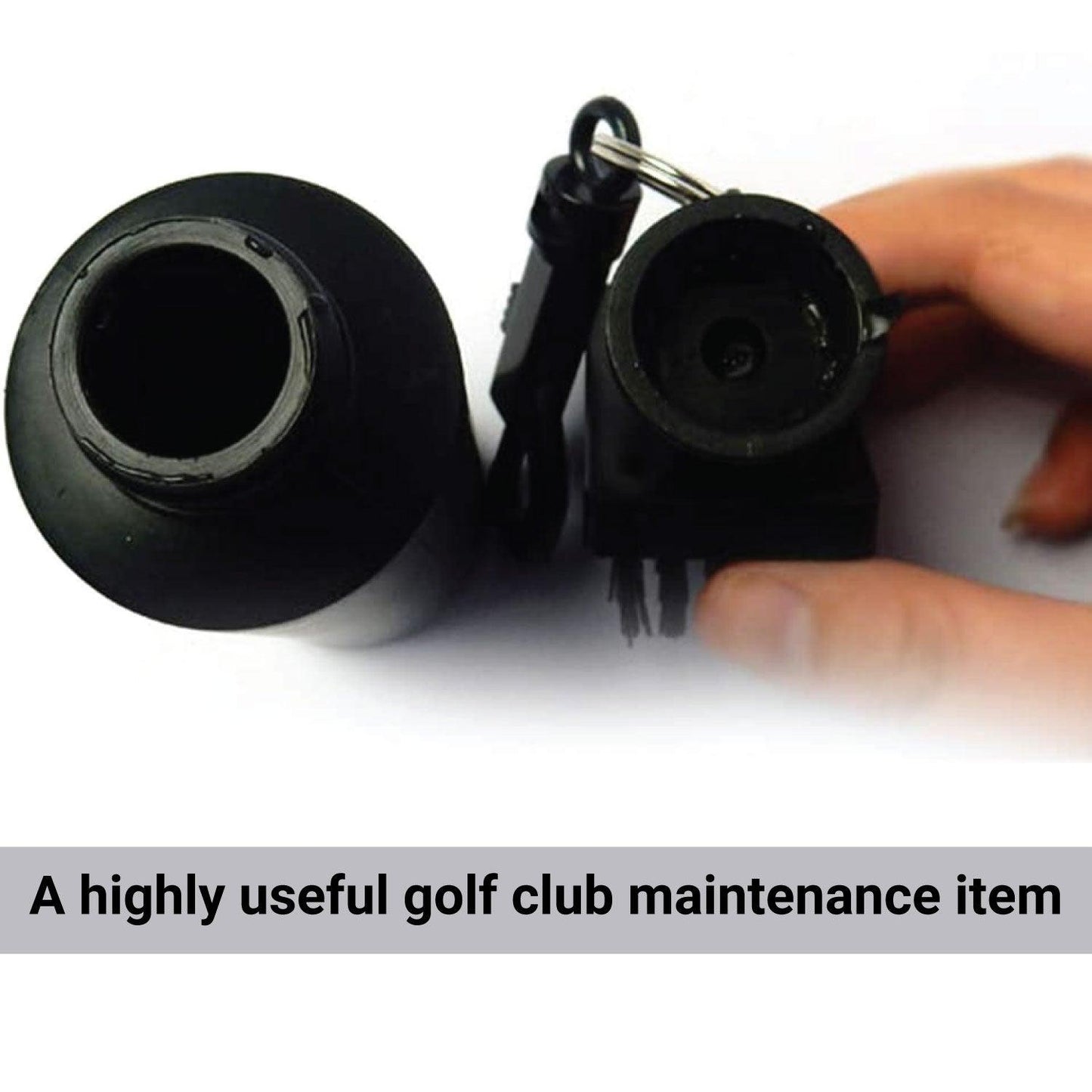 Golf Club Cleaning Brush - Golf Club Brush Groove Cleaner with Built-in Water Spray & Retractable Keychain