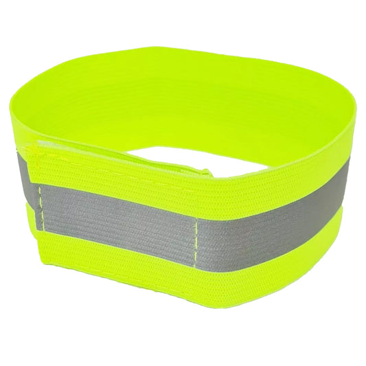 High Visibility Bands – Adjustable Reflective Arm Band Safety Bands for Running Jogging Cycling Walking & Sports