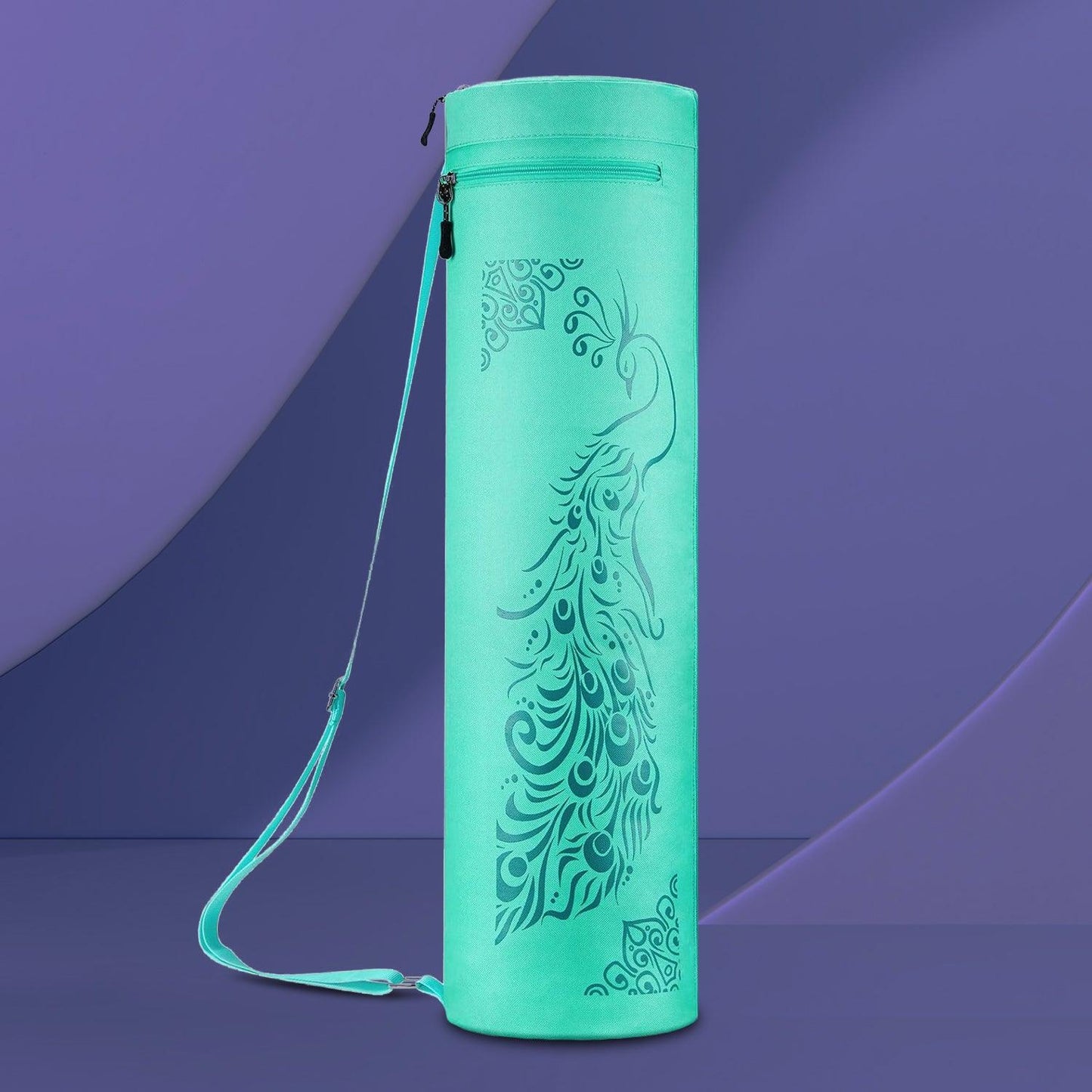 Yoga Mat Bag - Full-zip Exercise Yoga Mat Carry Bag Durable Waterproof Oxford Cloth With 2 Cargo Pockets | Extra Wide | Adjustable Shoulder Strap