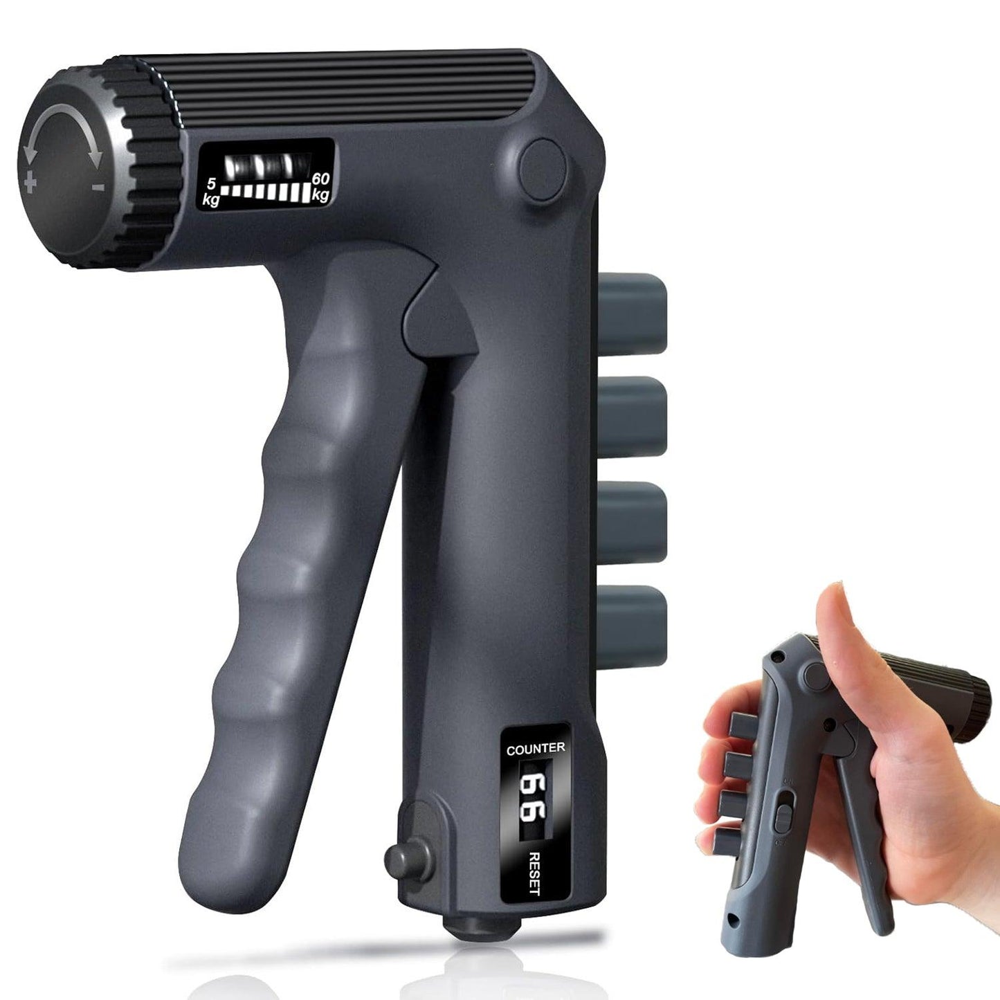 Grip Hand Strengthener - Handgrip Strengthener Exerciser Forearm Exerciser With Adjustable Resistance
