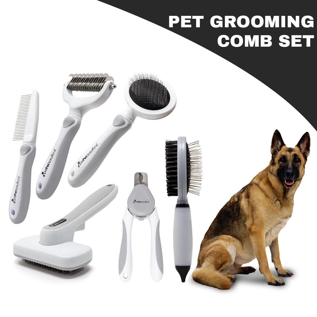 Grooming Brush for Dogs - All Pet Solutions Dog Puppy Cat Pet Grooming Comb, Slicker Brush, Dematting Tool