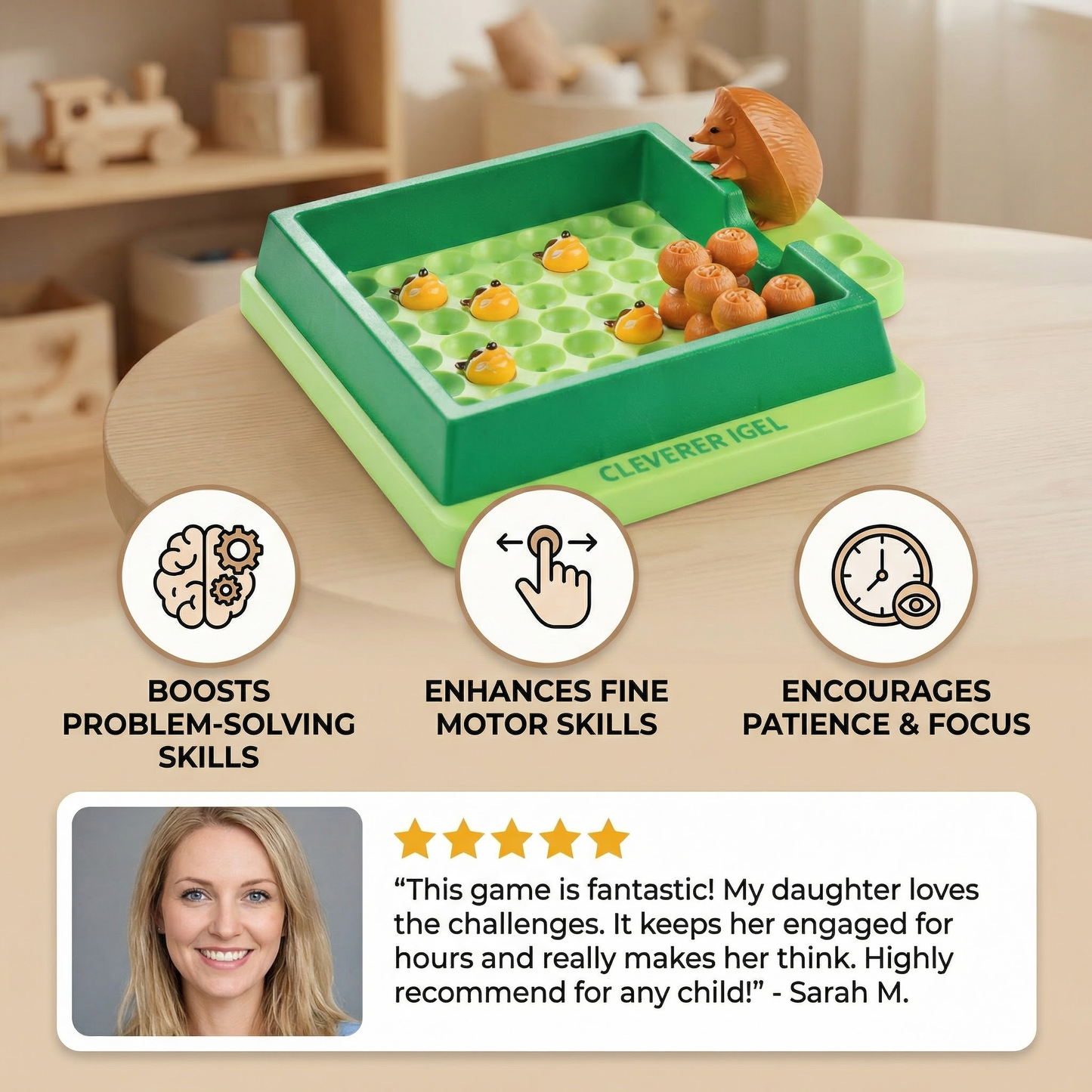 Intelligent Hedgehog - Brain Puzzle Game for Kids
