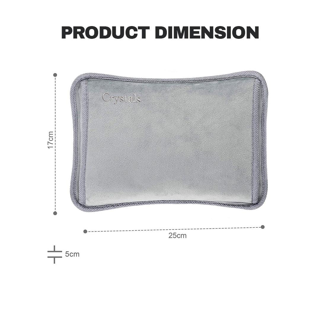 Best Electronic Hand Warmer - Rechargeable Hot Water Bottle Grey Bed Hand Warmer Massaging Heat Pad
