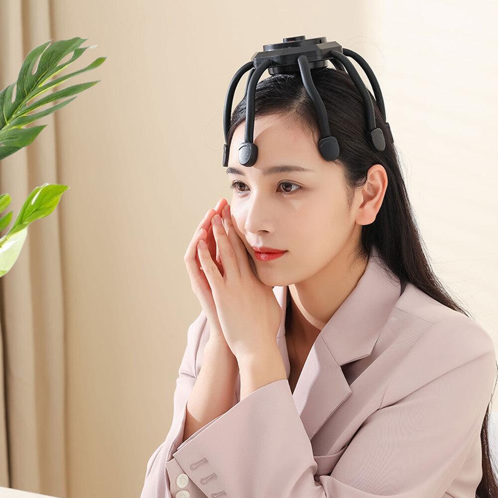 Electric Scalp Massager UK - Electric Scalp Head Massager Octopus Claw Vibration Massage Stress Relief Relax