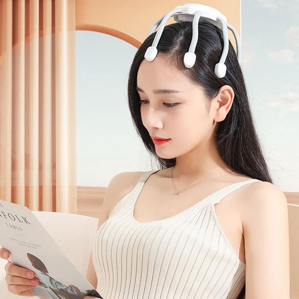 Electric Scalp Massager UK - Electric Scalp Head Massager Octopus Claw Vibration Massage Stress Relief Relax