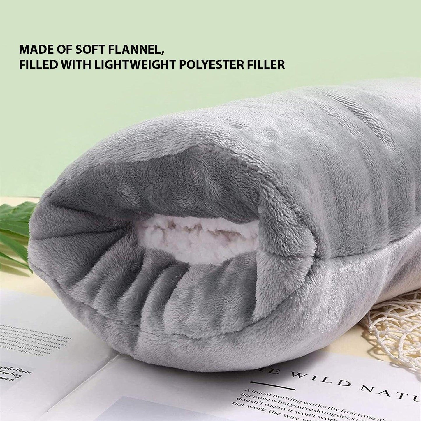 Muffler for Hands - USB Electric Hand Warmer Pouch Winter Hands Heater Bag Velvet Heating Hand Muffs