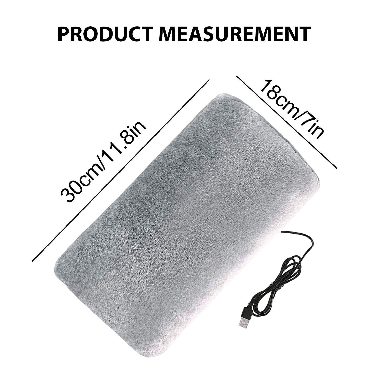 Muffler for Hands - USB Electric Hand Warmer Pouch Winter Hands Heater Bag Velvet Heating Hand Muffs