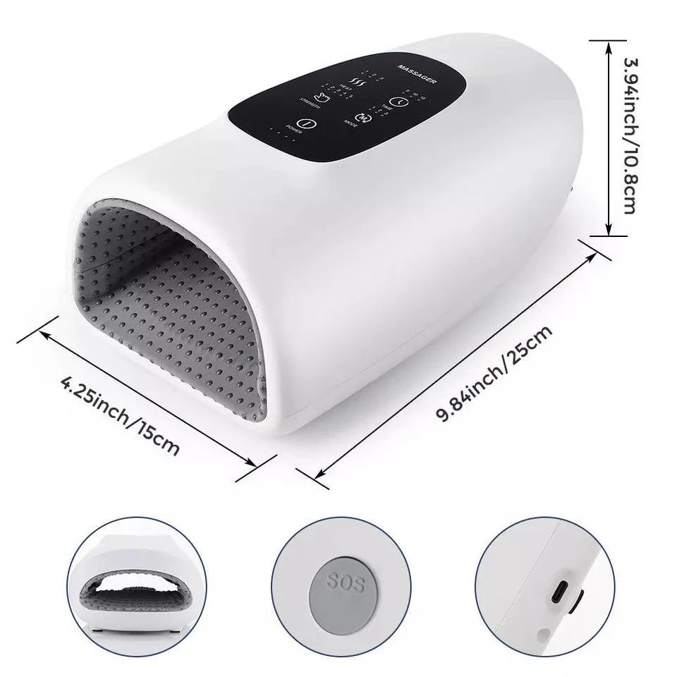 Hand Massager Machines - Electric Hand Massager for Palm Massage Cordless Heat Accupressure Massager