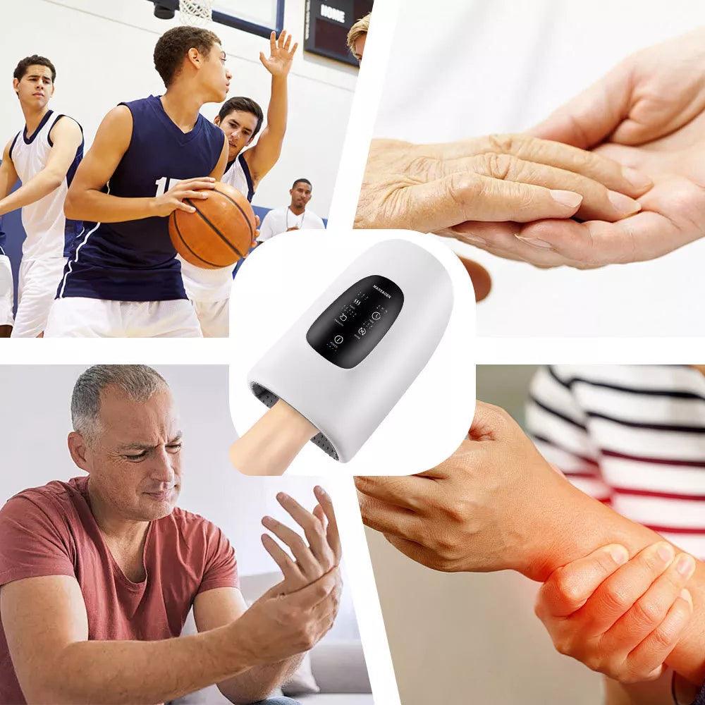 Hand Massager Machines - Electric Hand Massager for Palm Massage Cordless Heat Accupressure Massager