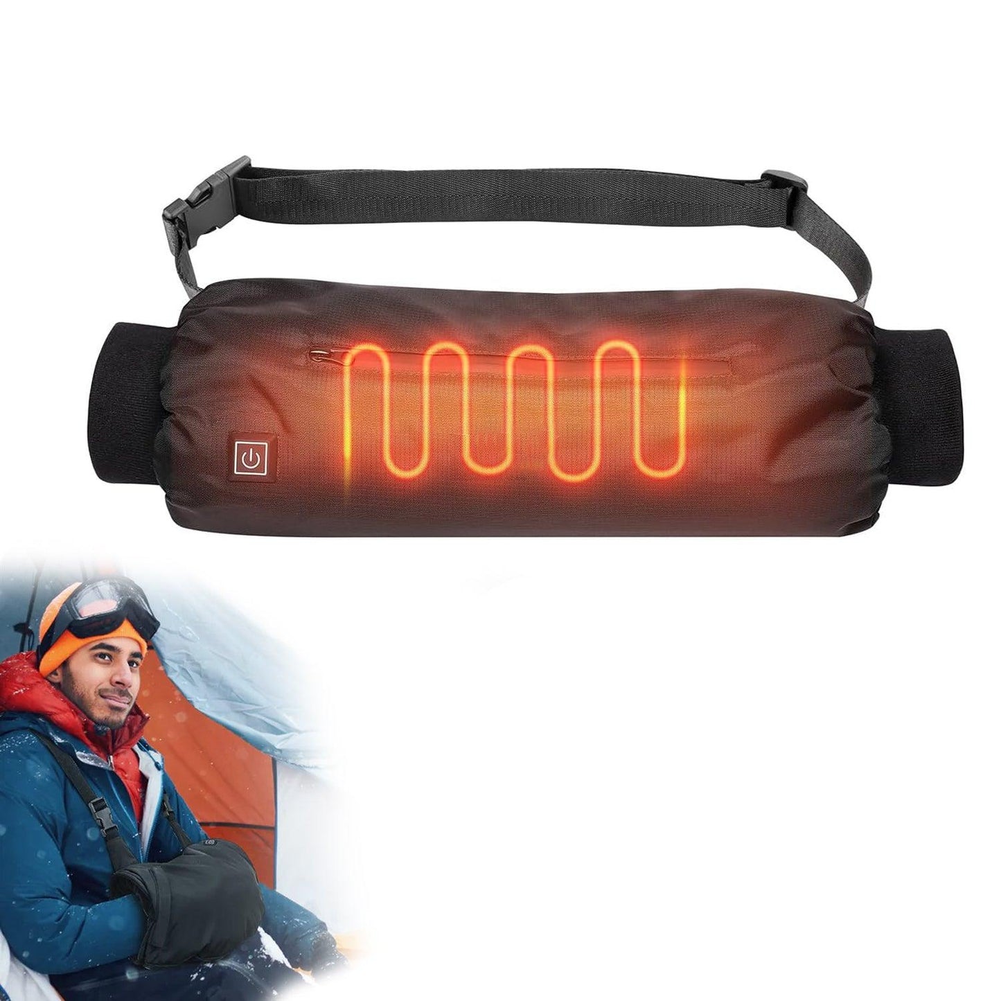 Hand Warmer Pouch - Portable Electric Heated Hand Muff for Men & Women