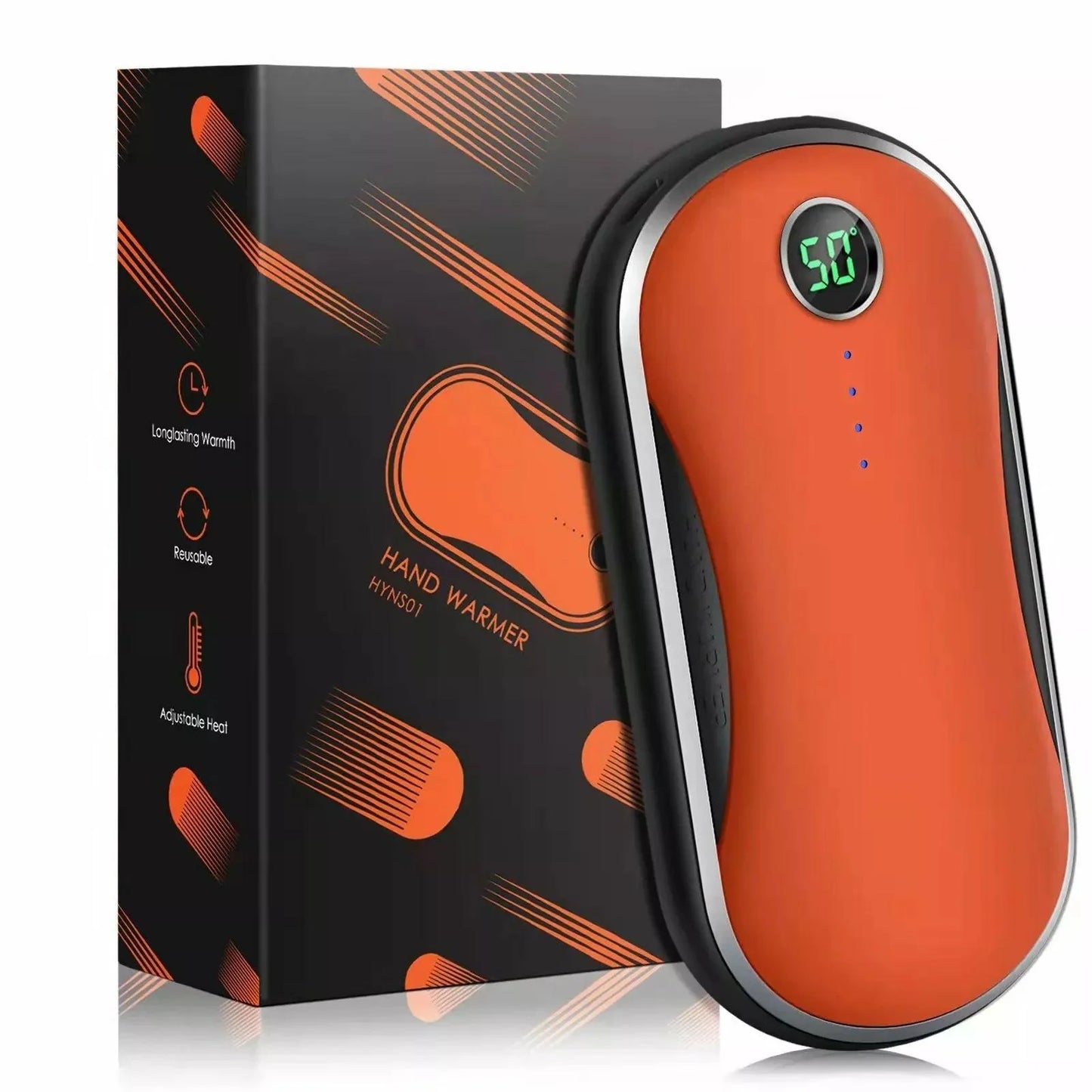 Rechargeable Hand Warmers - 10000mAh Power Bank Pocket Hand Warmer with 3 Heating Levels