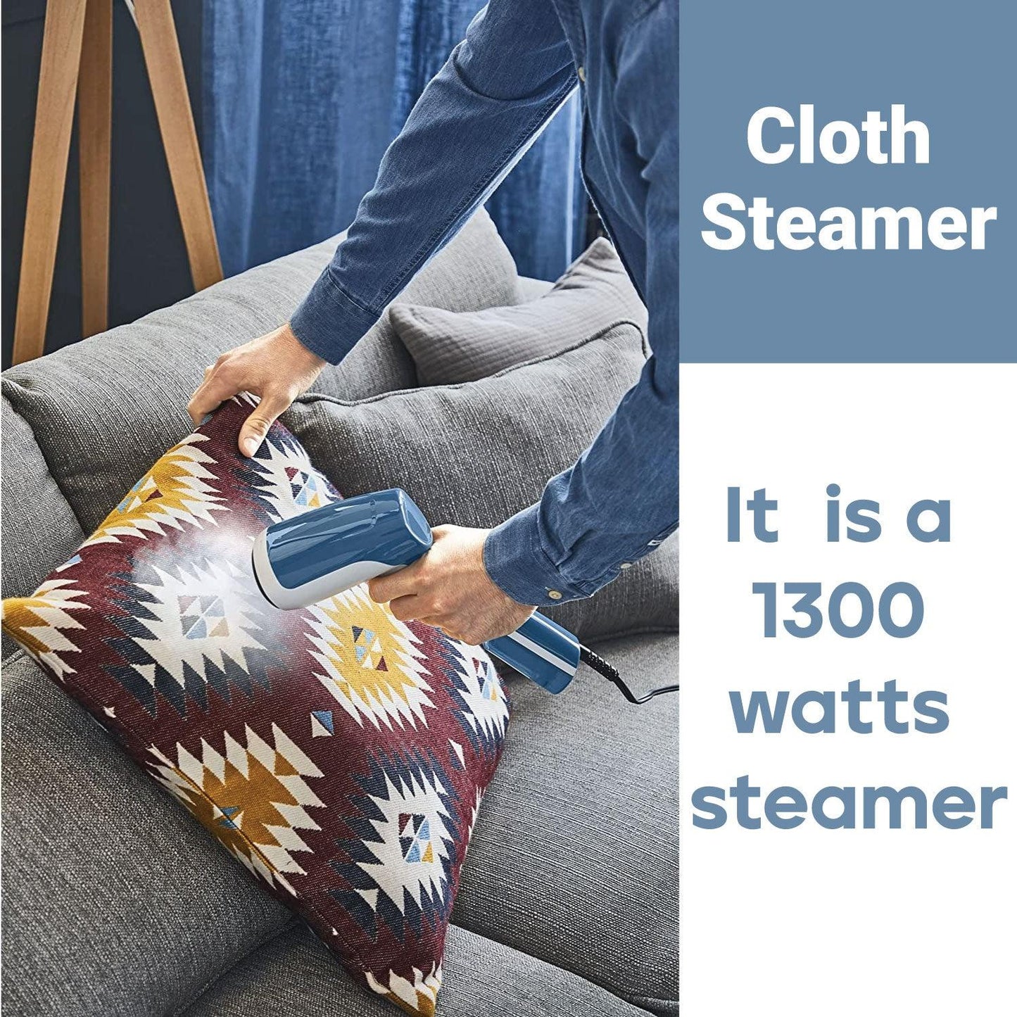 Portable Steamer for Clothes - Steam First Handheld Garment Steamer 1300W