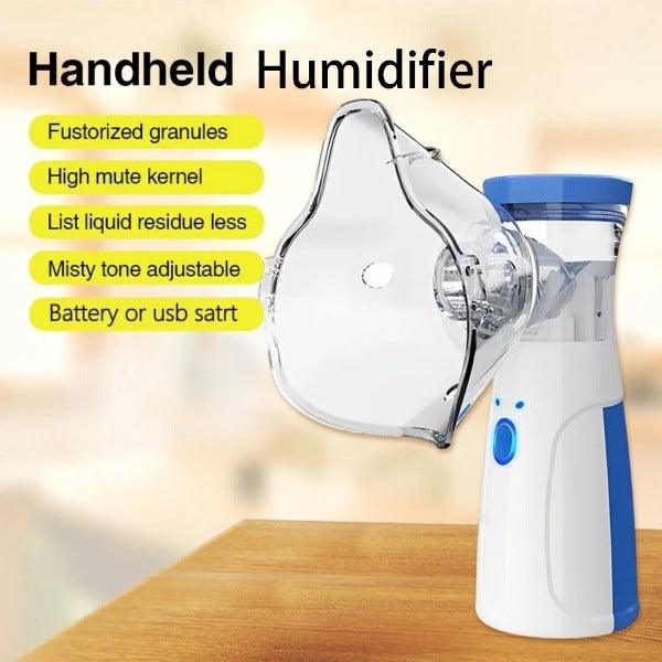 Portable Steam Inhaler - Adjustable Silent Nebuliser with 2 Masks (1 Big + 1 Small) & Mouthpiece