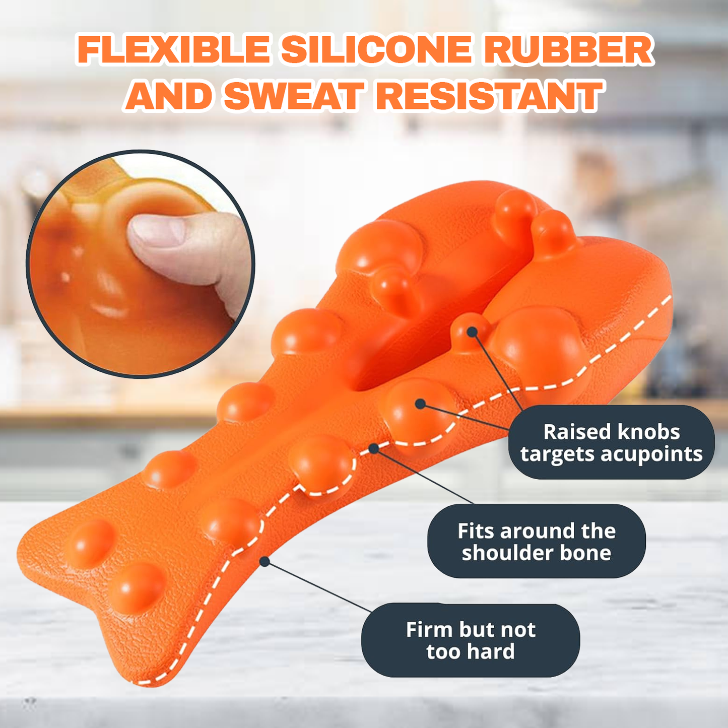 Trigger Point Massage Tool – Relieves Muscle Tension & Reduces Fatigue for Back & Neck