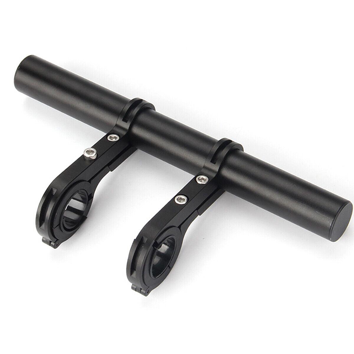 Bike Handlebar Extender - 2PCS Clamp Brackets and 1PC Hex Wrench, Aluminum Universal Bicycle Handlebar Extension for Bicycle Light, Speedometer