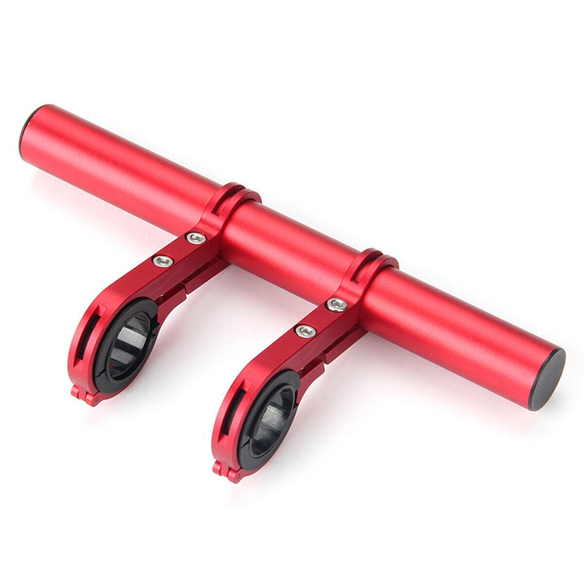 Bike Handlebar Extender - 2PCS Clamp Brackets and 1PC Hex Wrench, Aluminum Universal Bicycle Handlebar Extension for Bicycle Light, Speedometer