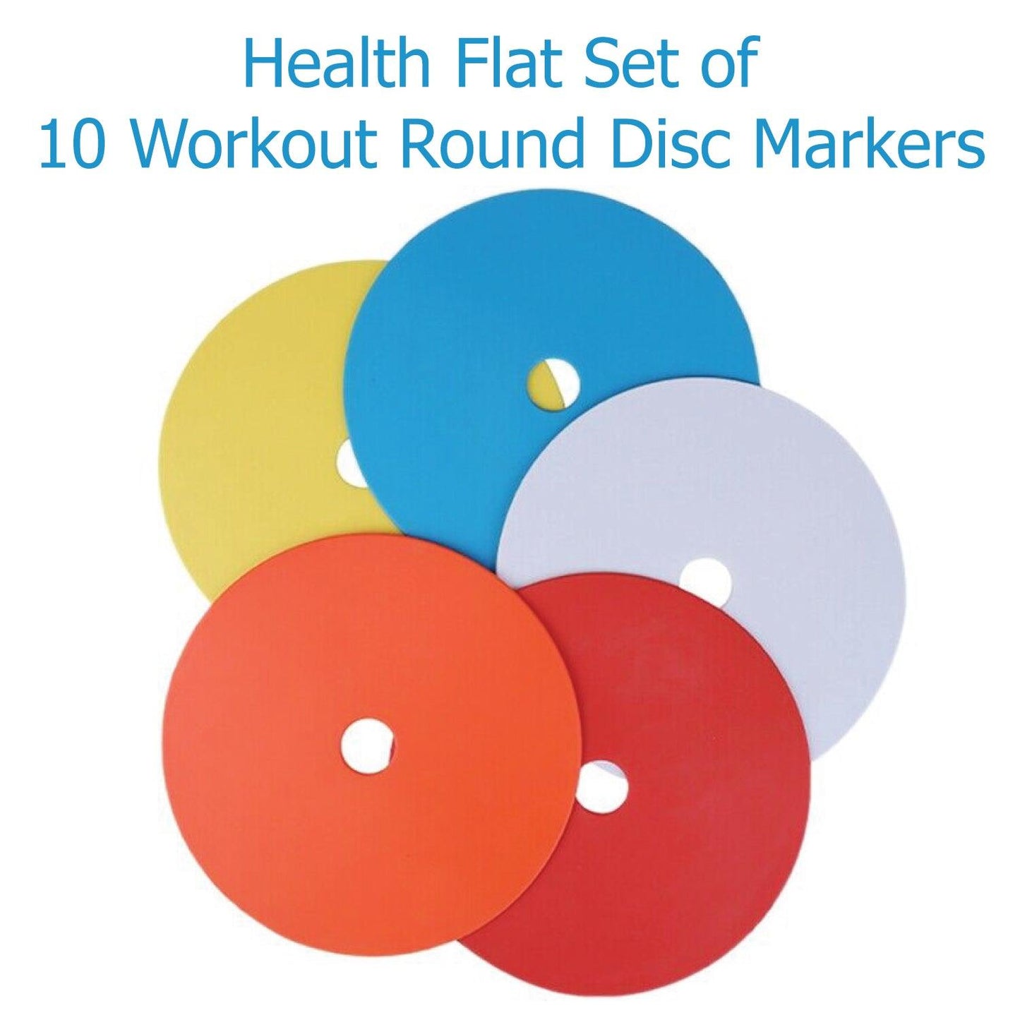 Flat Disc Markers - 1X(10Pack Flat Disc Markers Non-Slip Spots Markers Football Basketball Sports Sp
