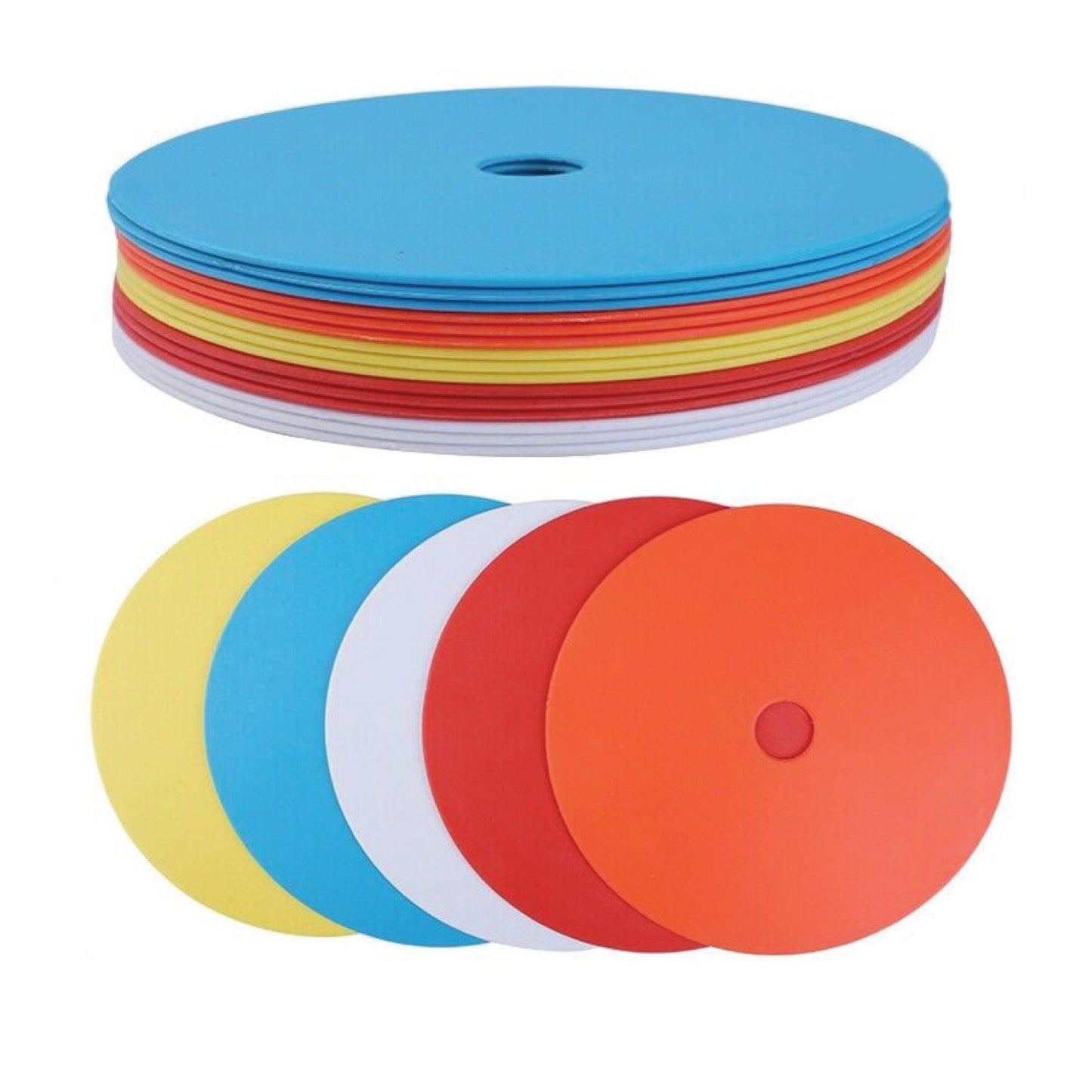 Flat Disc Markers - 1X(10Pack Flat Disc Markers Non-Slip Spots Markers Football Basketball Sports Sp