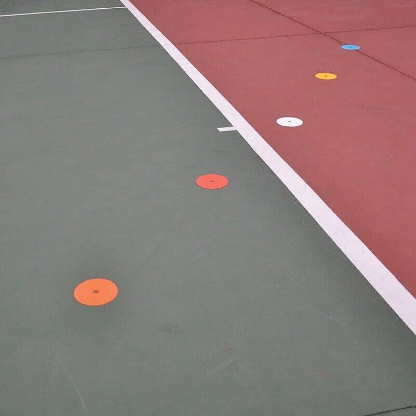Flat Disc Markers - 1X(10Pack Flat Disc Markers Non-Slip Spots Markers Football Basketball Sports Sp