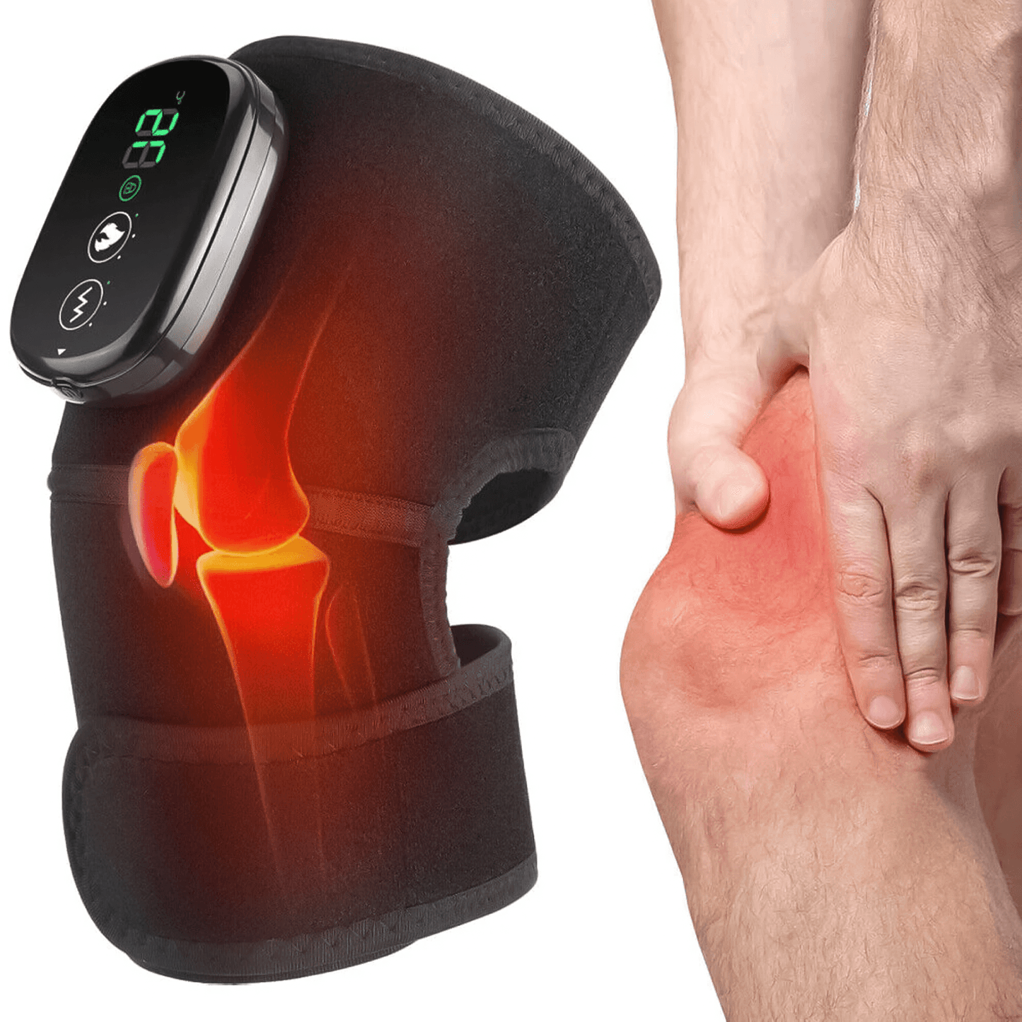 Heat Pads for Knees - Electric Heated Knee Pad Elbow Knee Pads Brace For Arthritis Knee Pain Relief