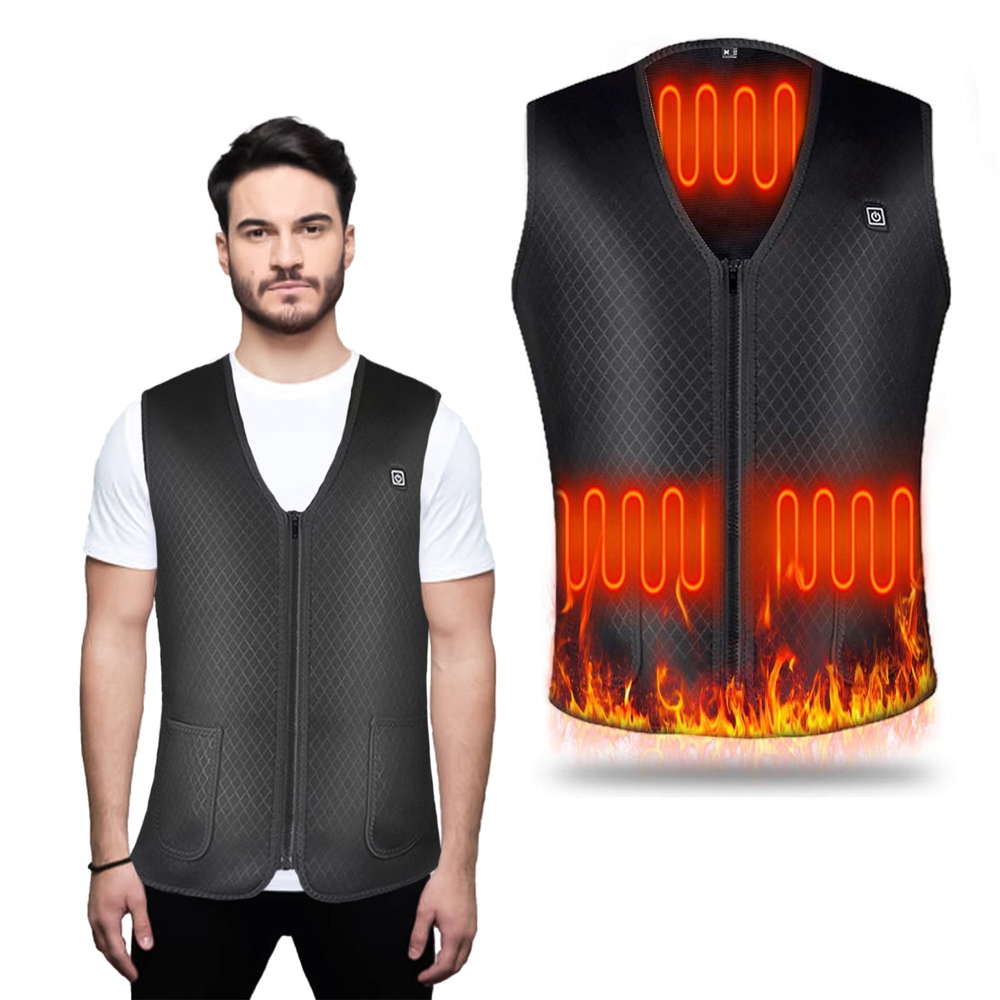 Heat Warming Jacket – USB Rechargeable Heated Jacket for Winter Outdoor