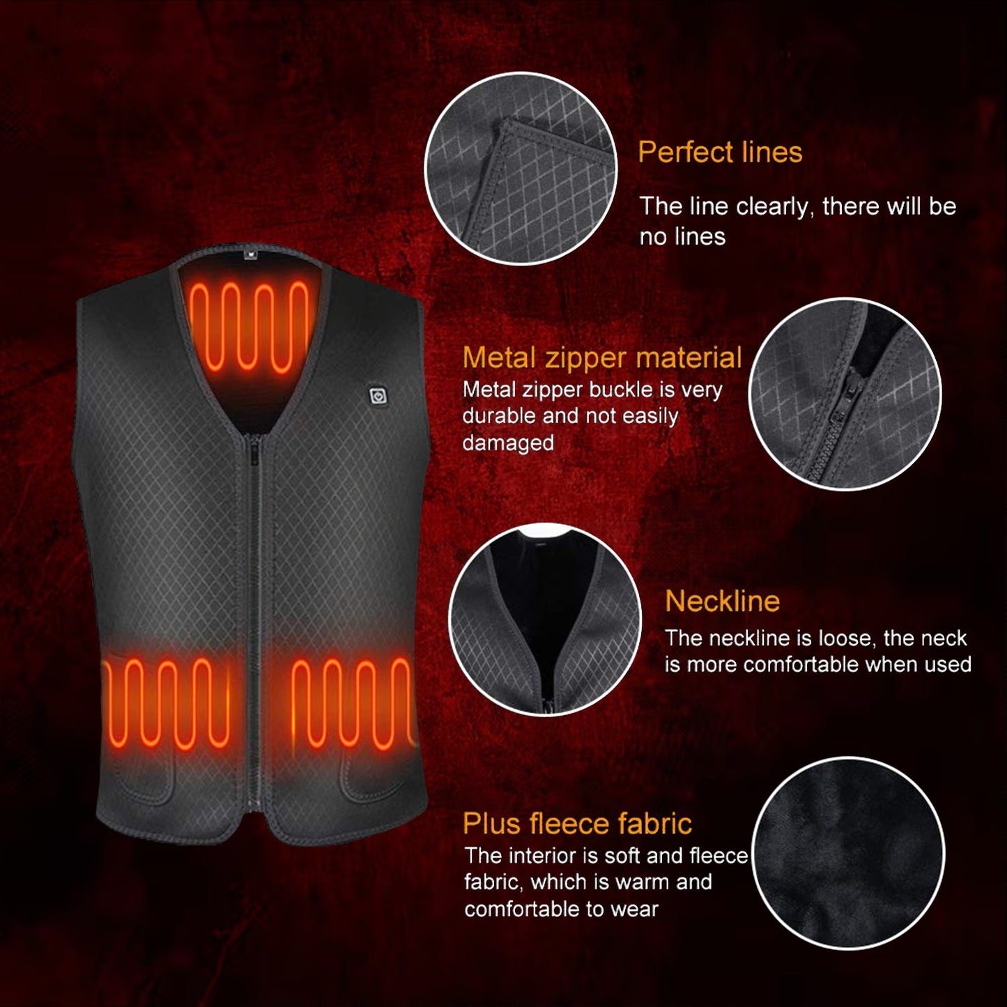Heat Warming Jacket – USB Rechargeable Heated Jacket for Winter Outdoor