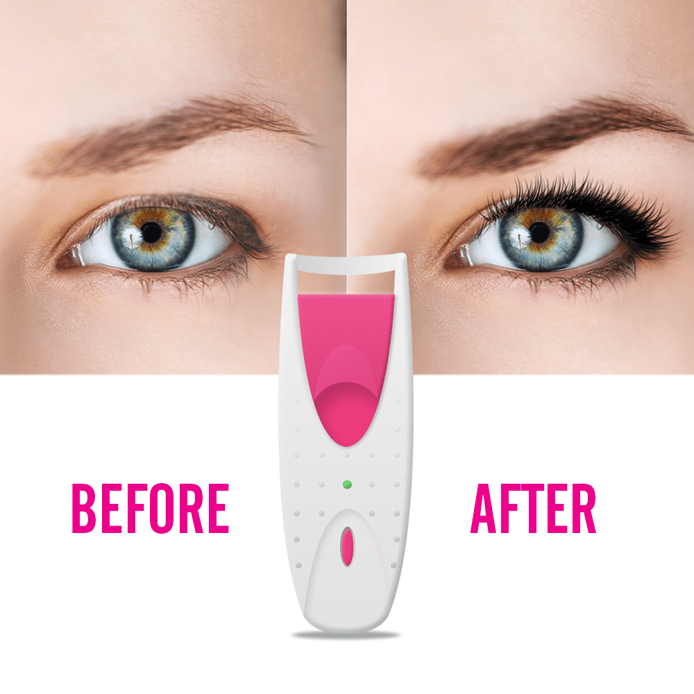 Heating Eyelash Curler - Long Lashes Makeup Curl Electric Lash