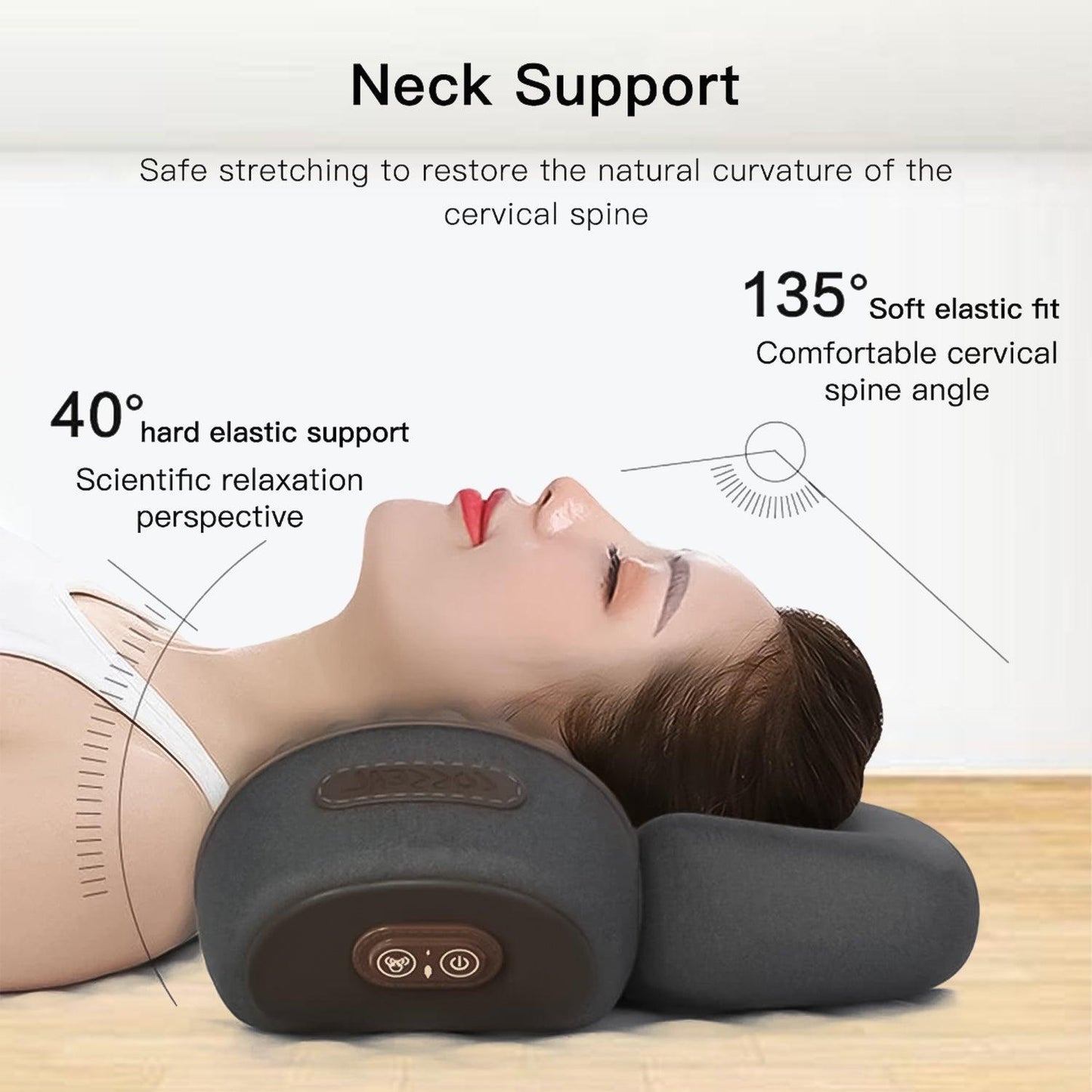 Neck Massager Pillow - 3 in 1 Neck And Shoulder Massager Memory Foam Back Massager