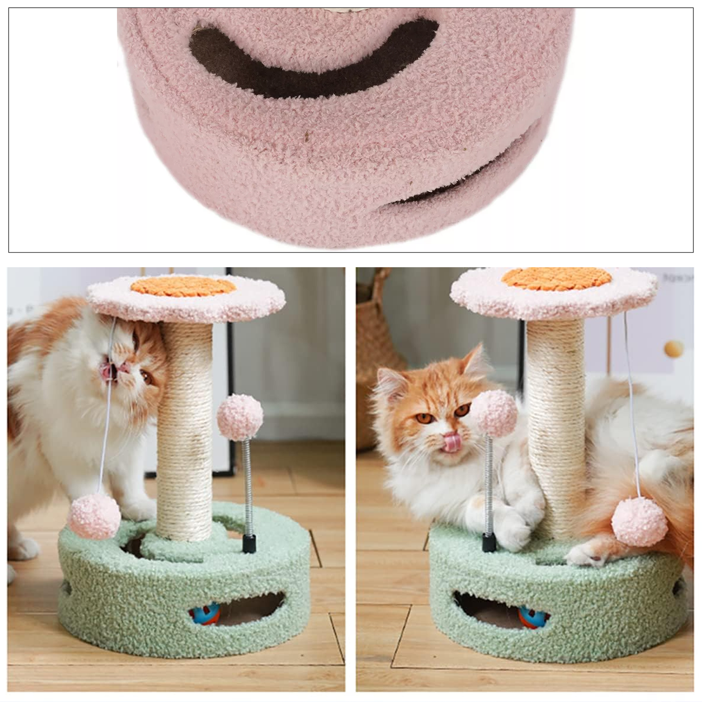 Large Cat Tree – Multi-Level Climbing Frame with Scratching Posts & Cozy Perches