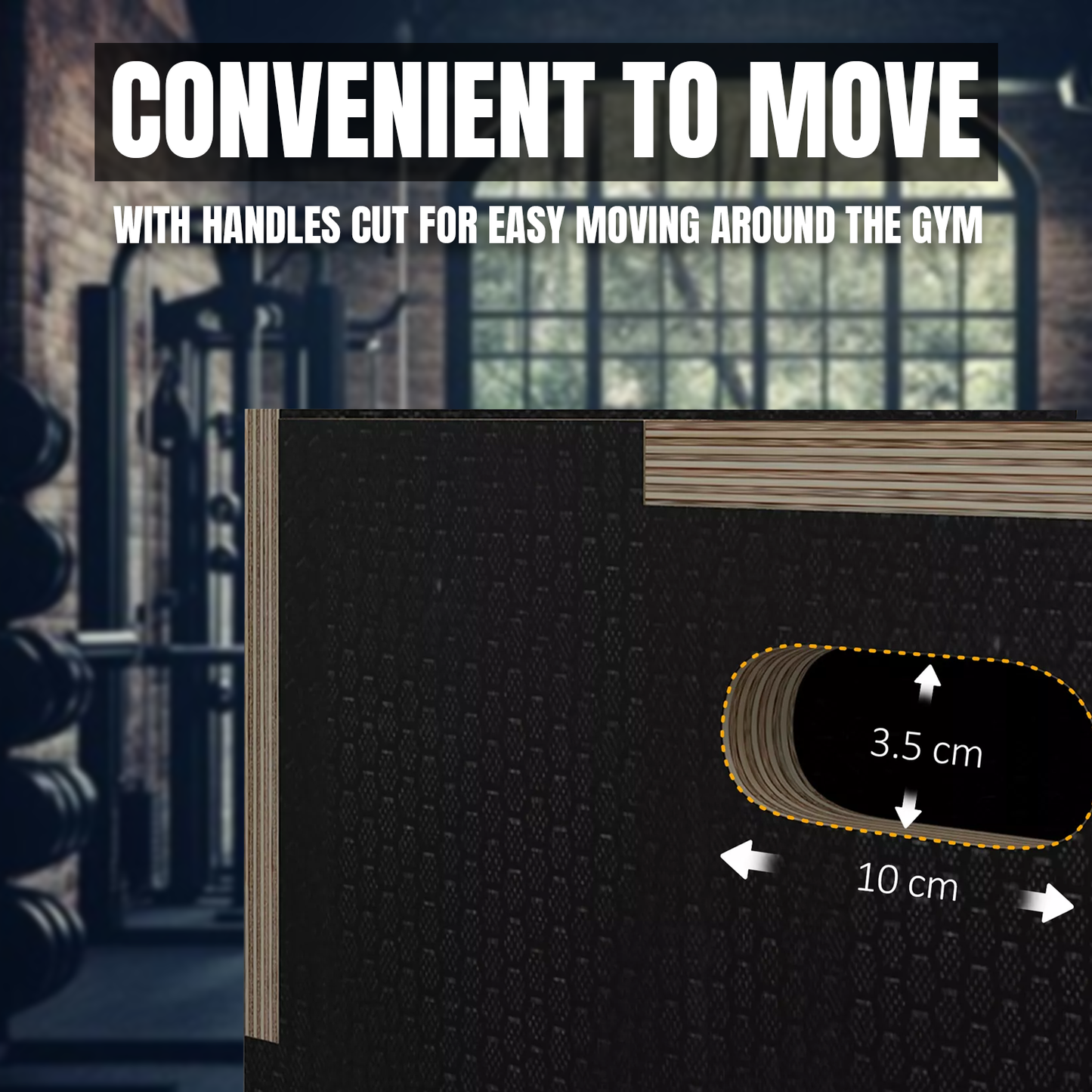 Plyometrics Jump Box – 3-in-1 Wooden Plyo Box for Explosive Training & HIIT Workouts