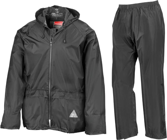 Best Raincoats Mens - Result Mens Waterproof Windproof Heavy Duty Jacket and Trousers Rain Suit + BAG