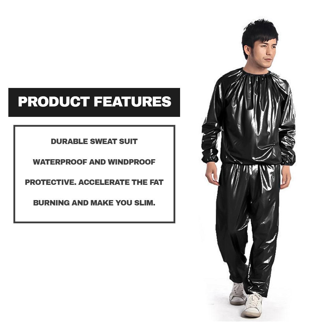 Sweat Suits For Weight Loss - Heavy Duty Sweat Suit Sauna Suit Exercise Gym Suit Fitness Weight Loss Anti-Rip