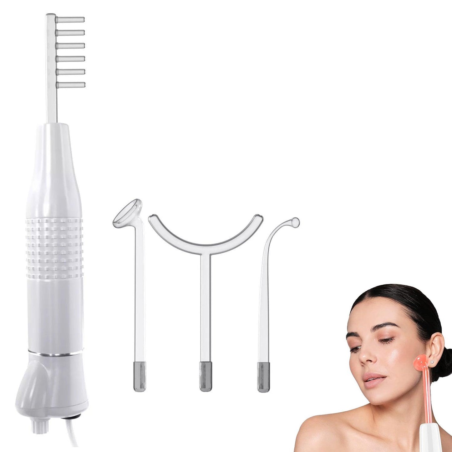High Frequency Wand - 4 Nozzles Acne Removal Face & Hair Treatment