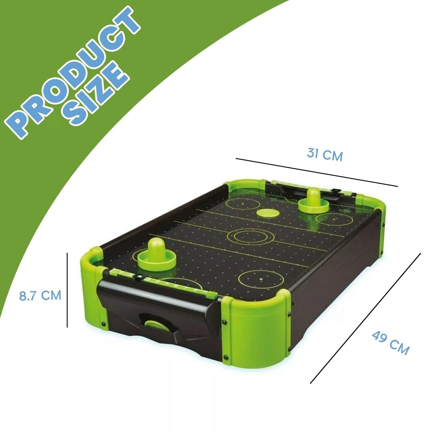 Air Hockey Mini Table - Hockey Sports Table Game Toys Gifts Games Retro Toy Indoor Funtime