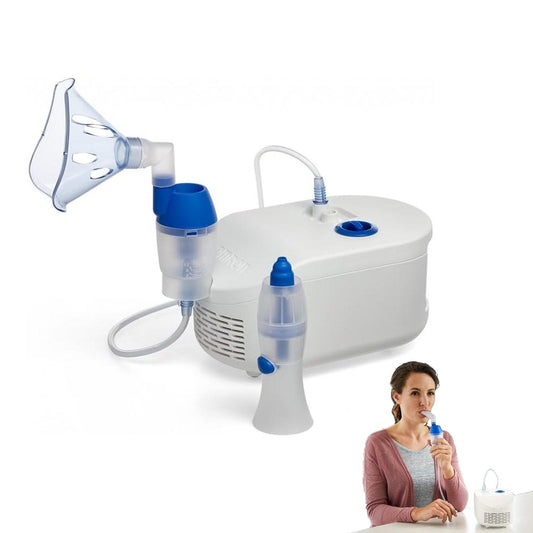 Home Nebulizer Machine - 2-in-1 Nebuliser with Nasal Shower | Treat Respiratory Conditions Like Asthma |  Provides Allergy, Cough and Cold Symptom Relief at Home