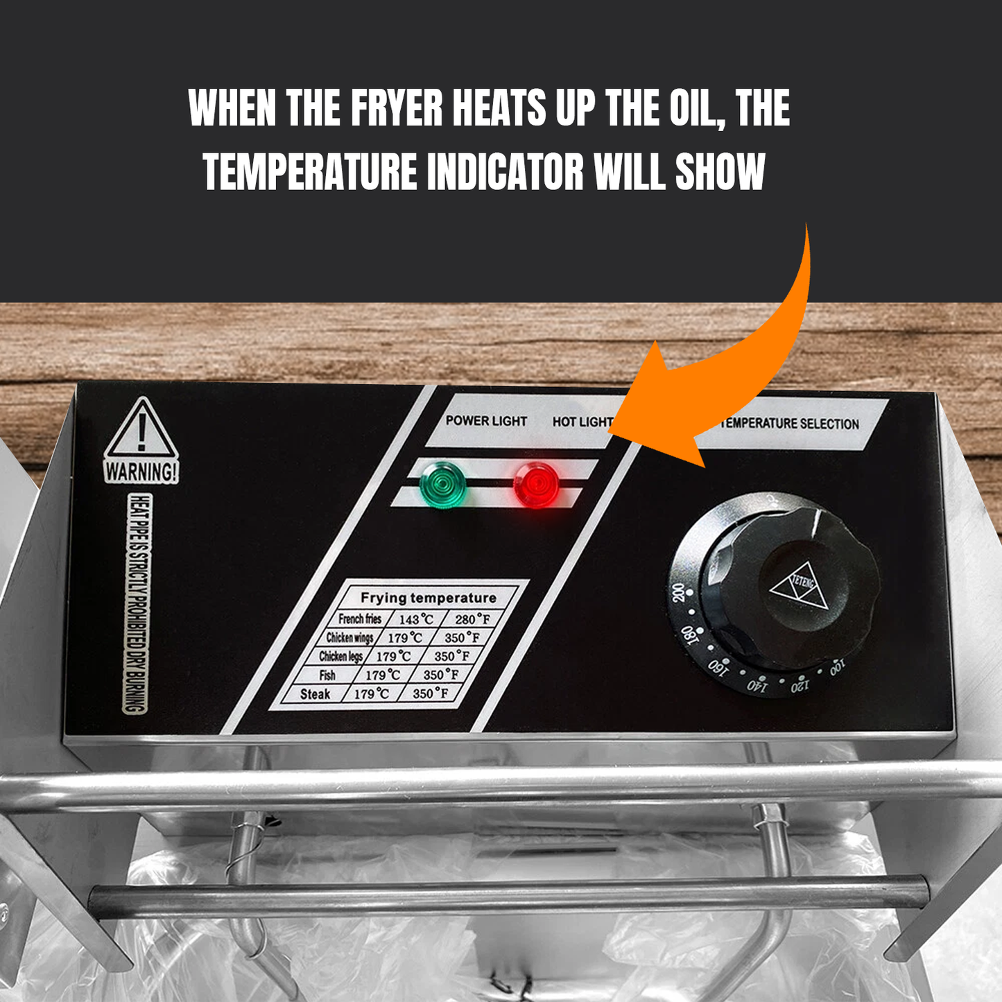 Electric Deep Frying Machine – 6L Oil Capacity Stainless Steel Fryer with Adjustable Temperature