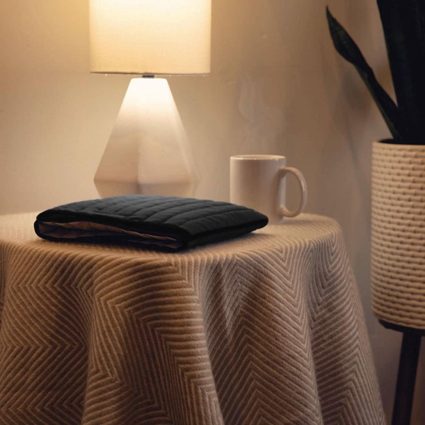 Microwavable Heat Wrap - Hotties Soothing Backwrap Microwavable Heat Wrap for Lower Back Pain Relief - Black Quilted