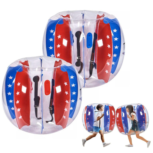 Human Hamster Ball - Inflatable Bumper Balls 2-Pack 4FT/1.2M PVC Sumo Zorb Balls for Kid & Teen