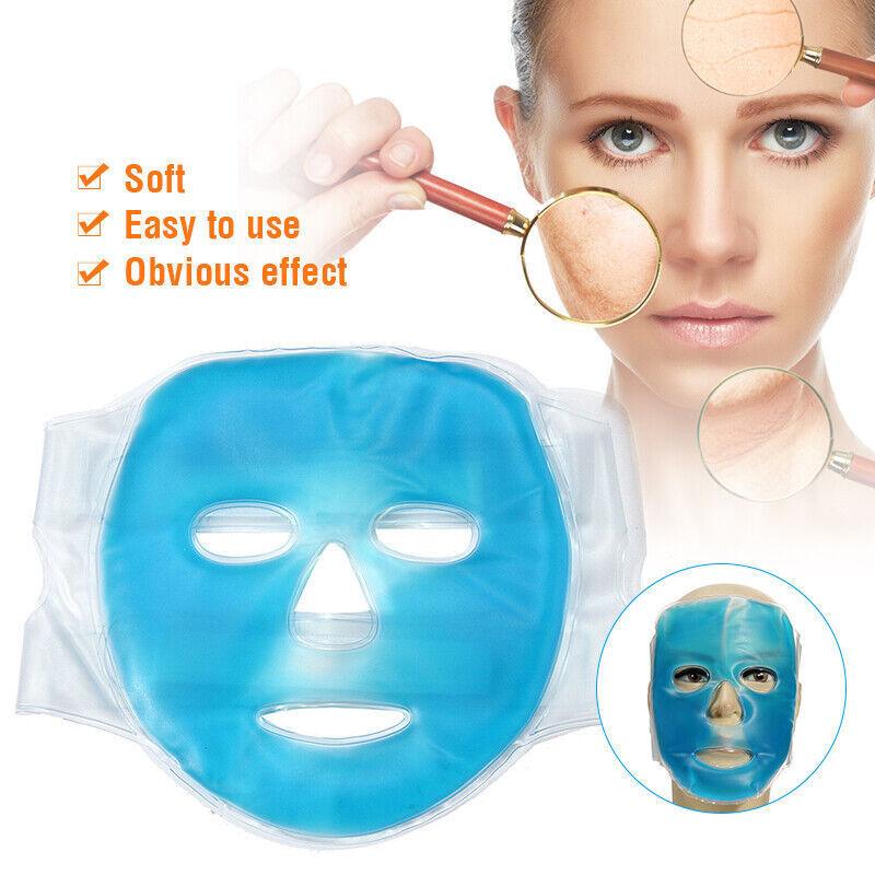 Cooling Face Mask - Cooling Gel Face Mask, Beauty Care Ice Cooling Gel Face Eye Skin Mask Pain Headache Relief Chill Relax