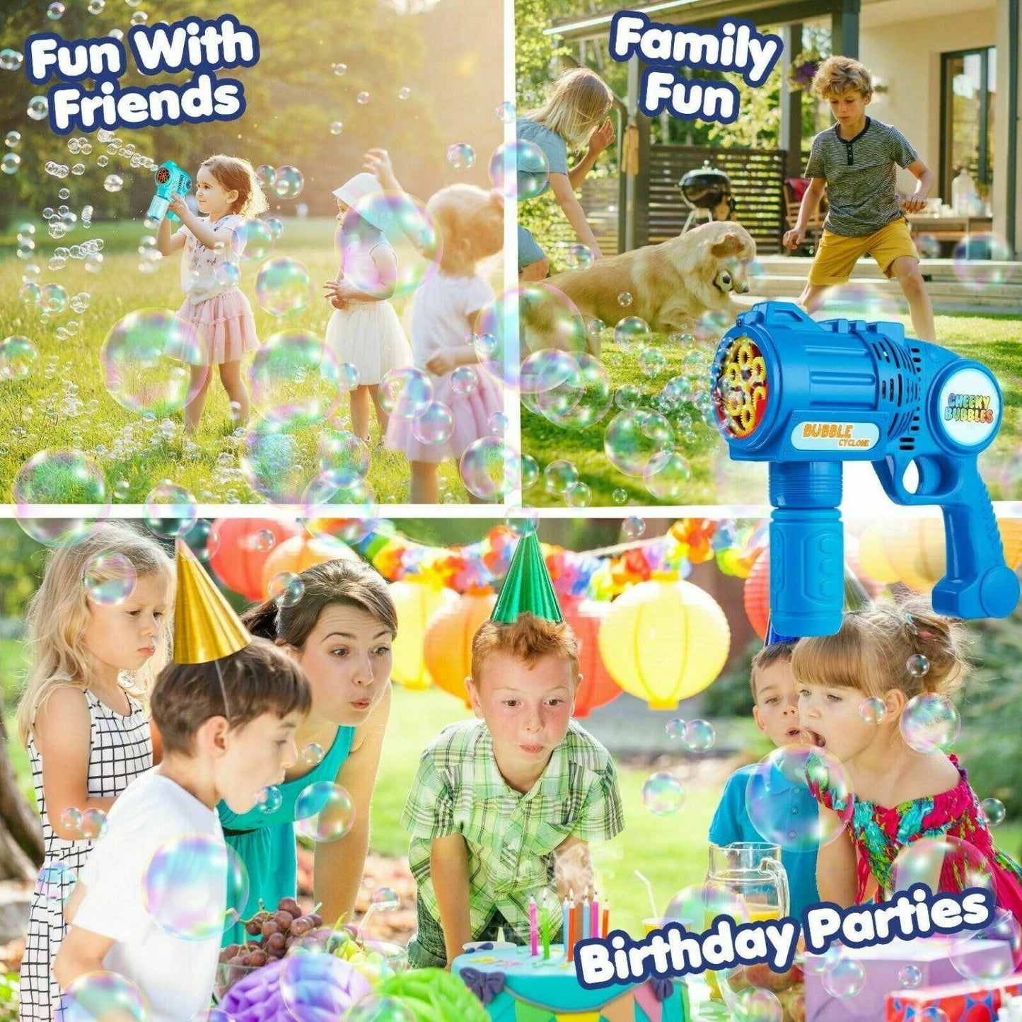 Bubble Gun for Kids - Automatic Bubble Machine Gun Indoor & Outdoor Toys For Children