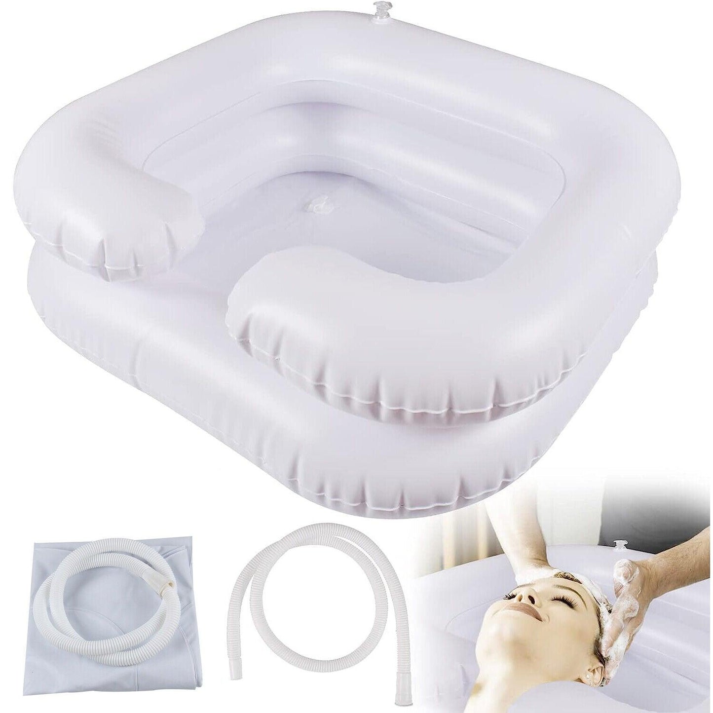 Inflatable Hair Washing Basin - Portable Shampoo Basin