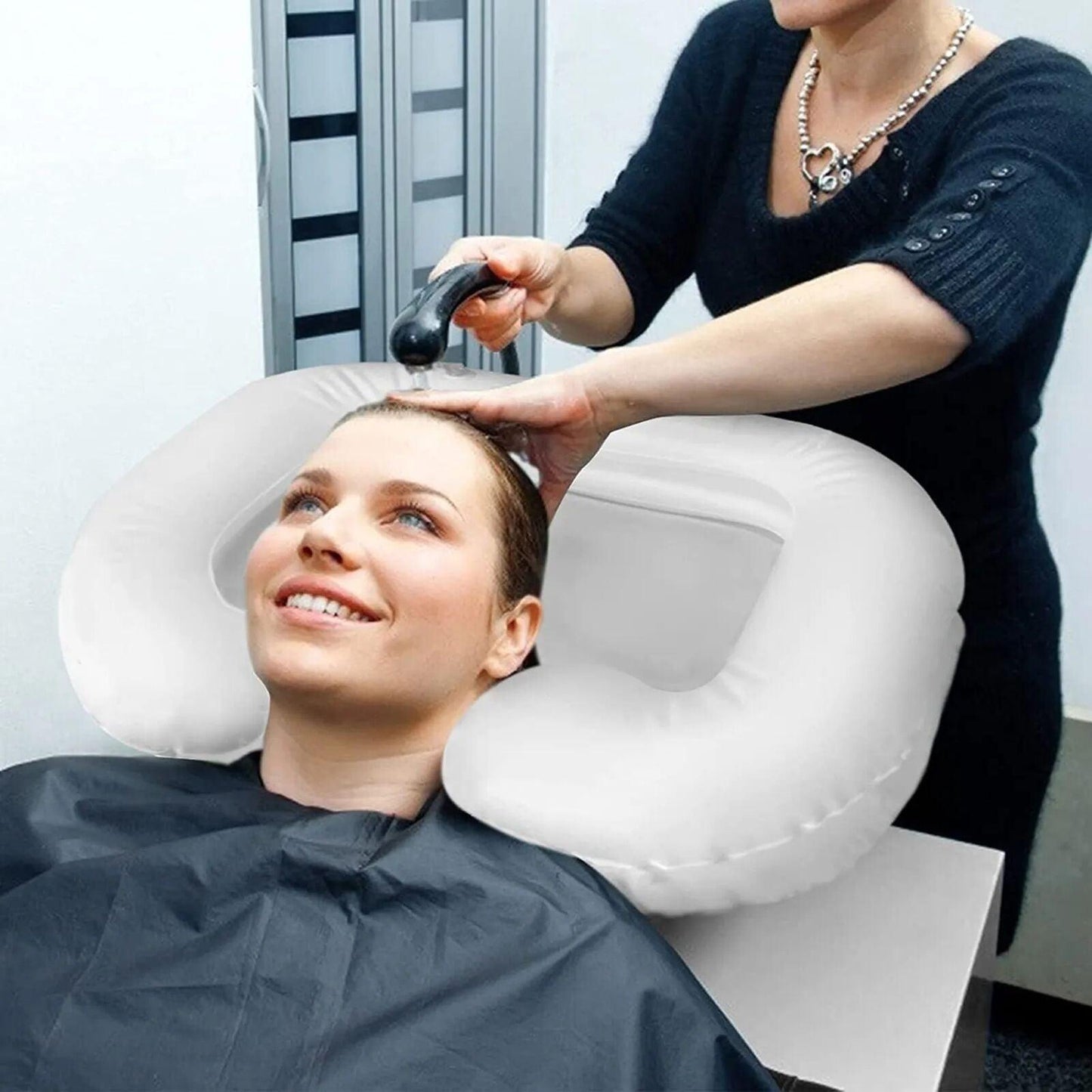 Inflatable Hair Washing Basin - Portable Shampoo Basin