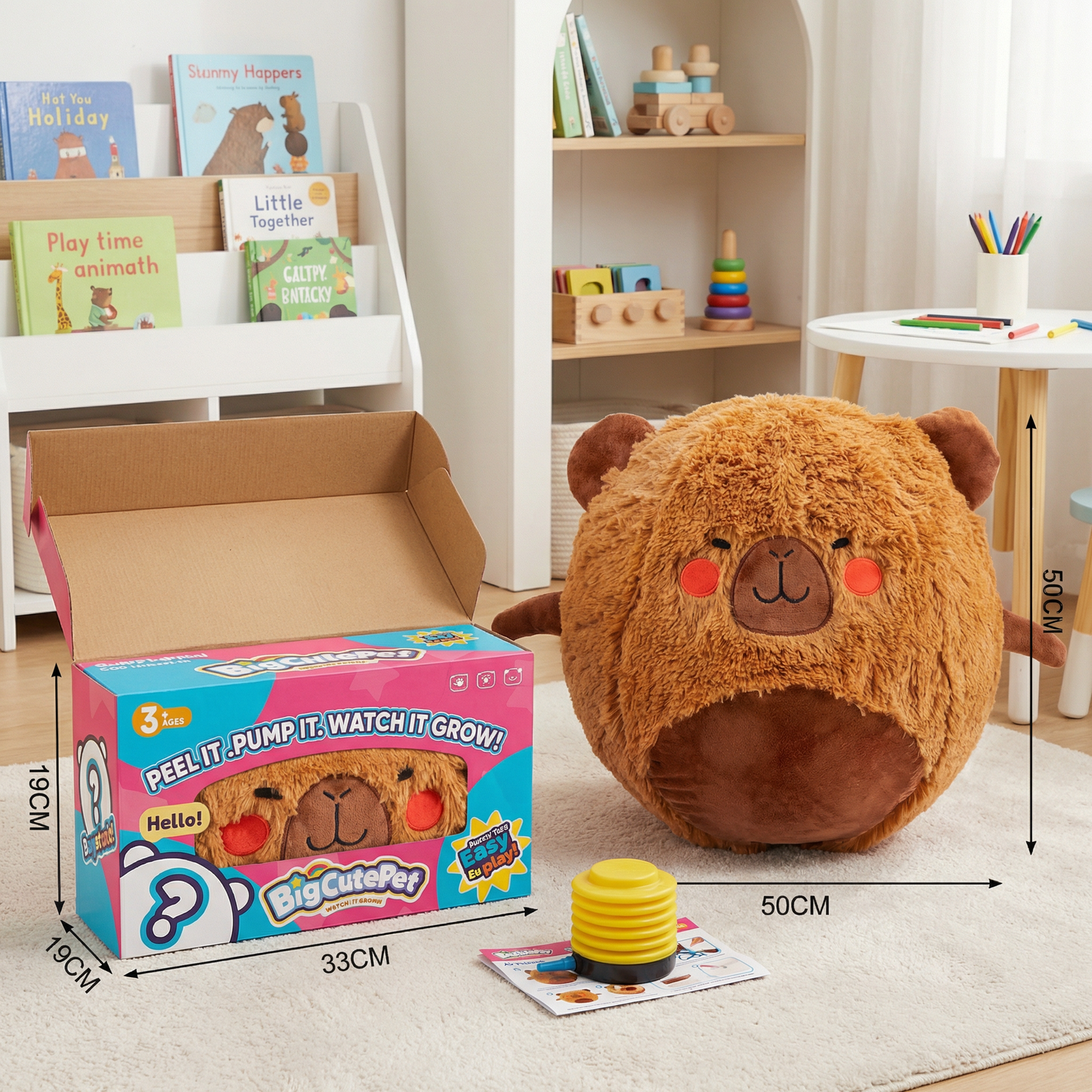 Inflatable Plush Hopping Animal for Kids – Bouncy Fun Toy