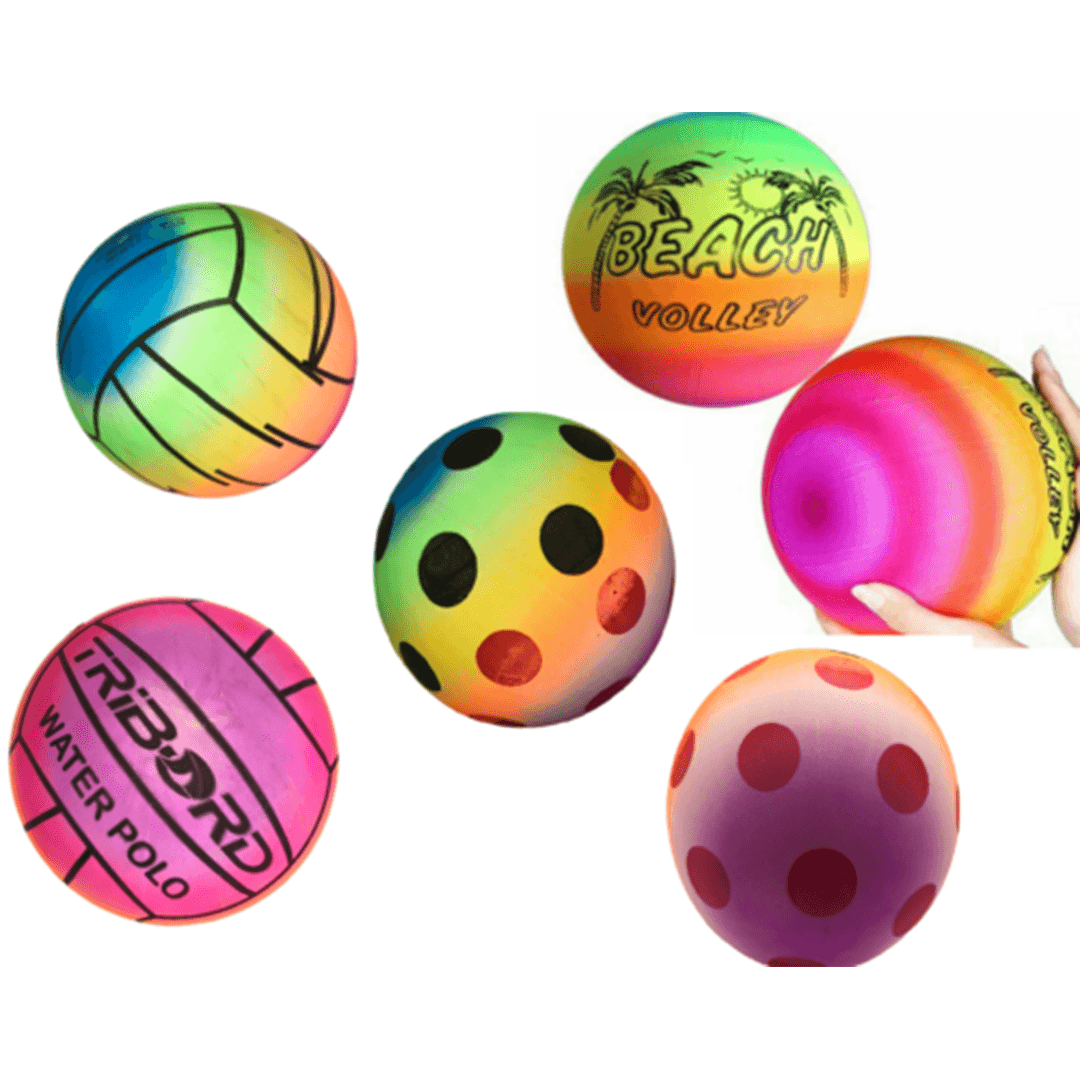 Inflatable Beach Ball -  Outdoor Beach Volley Ball Pool Ball Rainbow
