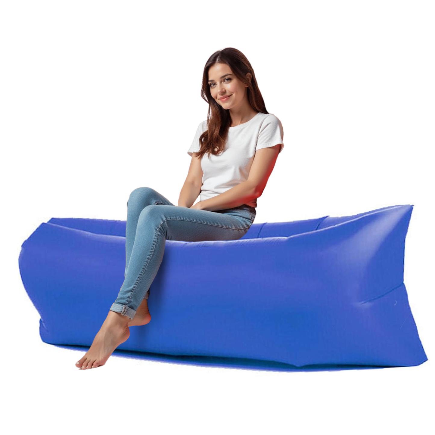 Inflatable Beach Lounger - Portable Sofa Air Bed Lounger Sofa Sack Beach Bag Camping