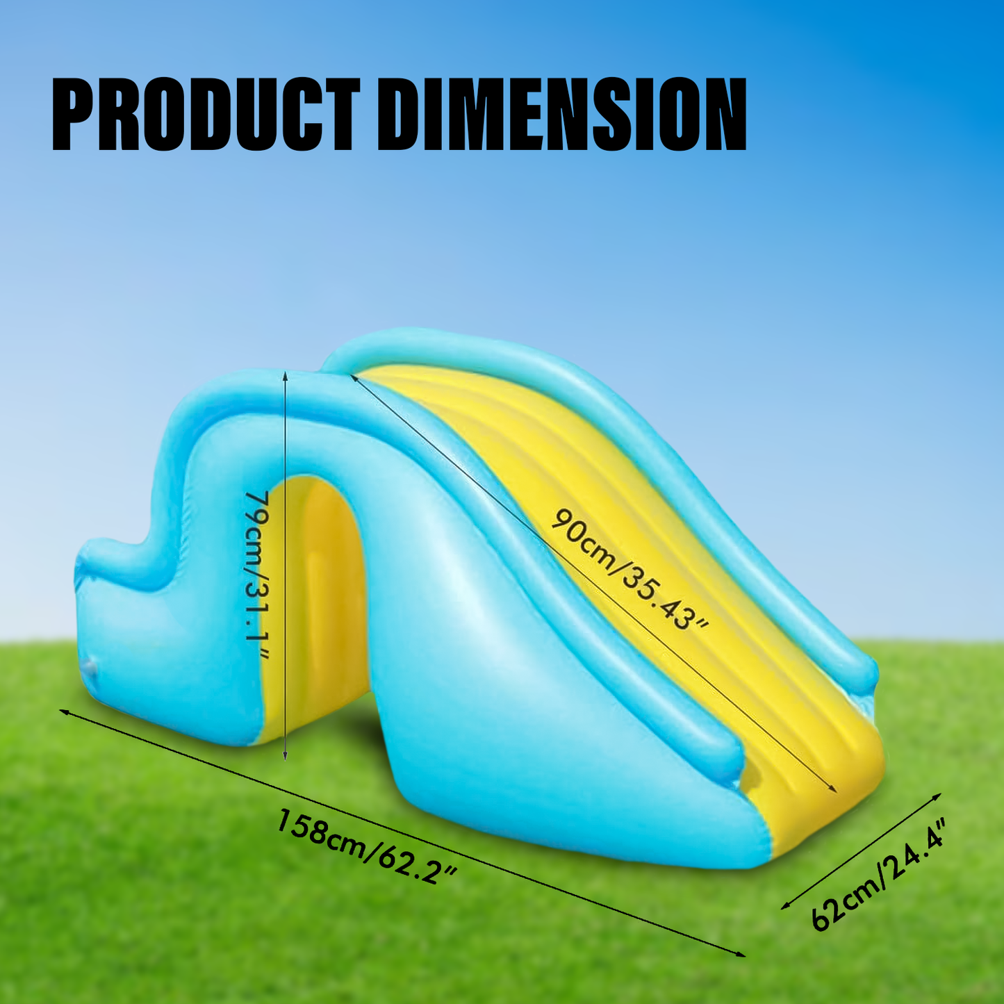 Inflatable Pool Slide – Fun Garden Water Slide for Children & Toddlers