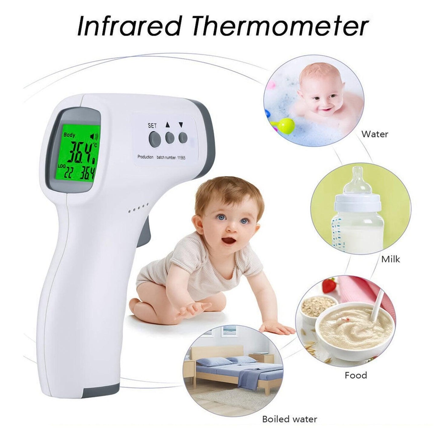 Best Thermometer UK - Infrared Digital Non-Contact Forehead Thermometer