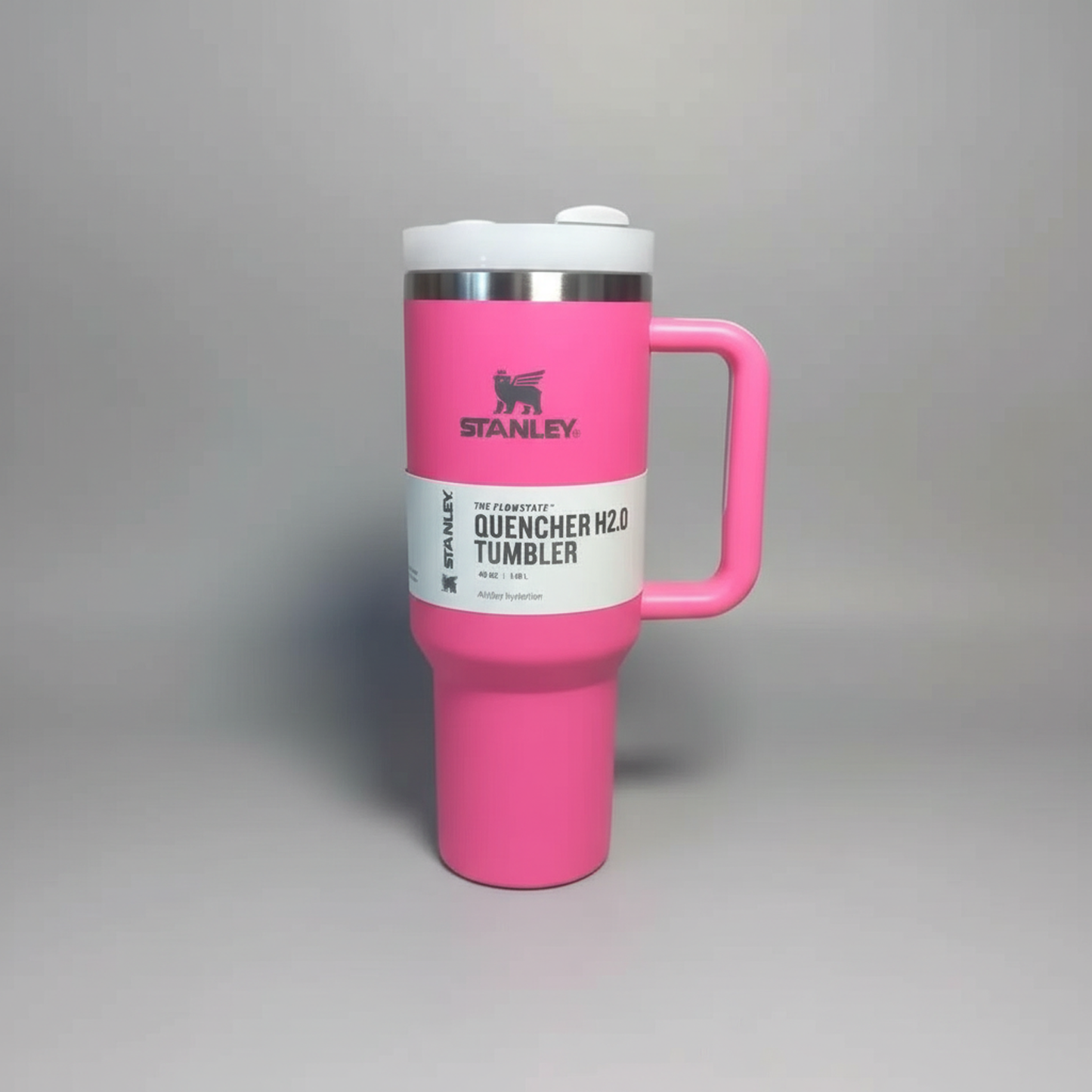 Insulated Straw Tumbler - 40 OZ Stanley Quencher H2.0 Tumbler with Straw Travel Mug for Cold or Hot Drinks Love Shack Fancy