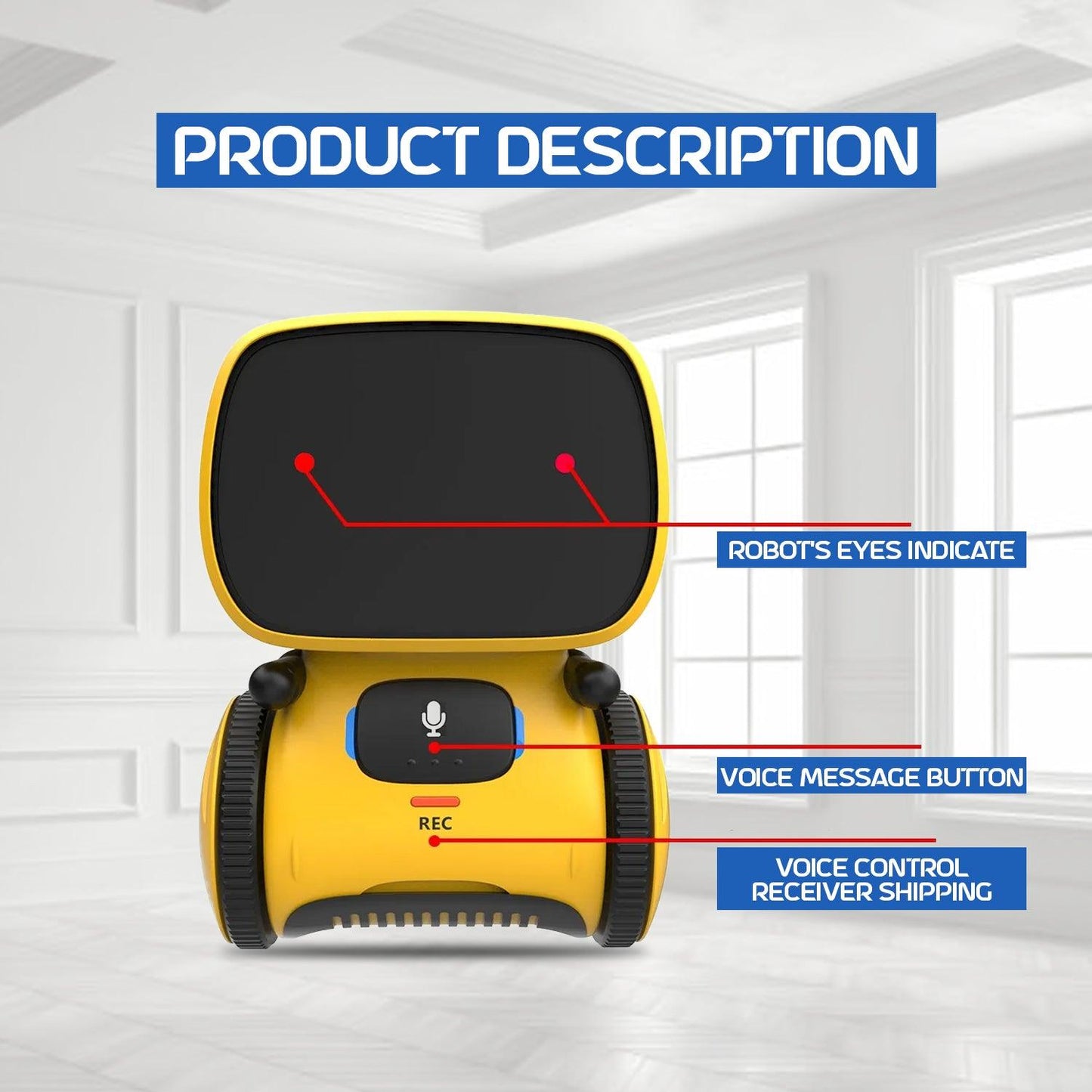 Voice Command Robot - Intelligent Voice Control Kids Robot Smart Action Dancing Gesture Sensor Toy